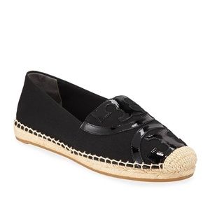 Tory Burch
Poppy Flat Logo Slip-On Espadrilles